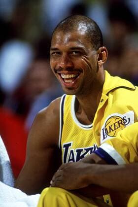 Kareem Abdul Jabbar (Los Angeles Lakers) - PUBLICATION ONLY FOR GERMAN, SWISS, AUSTRIAN AND HUNGARIAN MEDIA (Icon5000550) Basketball Herren NBA 1986 1987, Los Angeles Lakers, L.A. LA, Vdia Einzelbild Los Angeles Freude, EDITORIAL USE ONLY