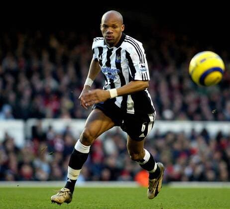 Jean Alain Boumsong (Newcastle) Fußball Herren English Premier League 2004 2005, 1. Englische Liga, Newcastle United, Vdig Einzelbild London Dynamik,