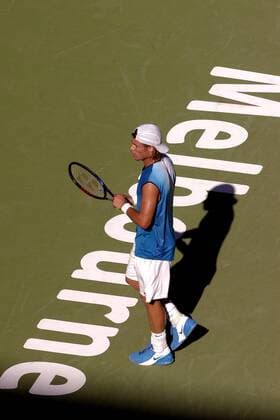 Lleyton Hewitt (Australien) auf dem Weg zum ersten Titelgewinn in Melbourne ? Tennis Herren Australian Open 2005, ATP Tour, Grand Slam, Hartplatz, Hardcourt, Hartplatztennis, Hartplatzturnier, Totale Melbourne