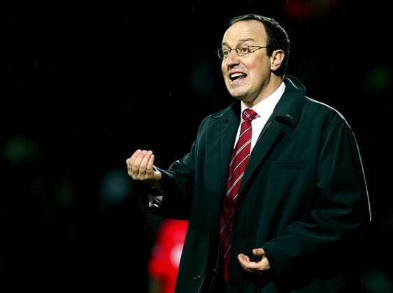 Trainer Rafael Benitez (Liverpool) - !! Fußball Herren Carling Cup 2004 2005, English Premier League, 1. Englische Liga, Englischer Ligapokal, Pokalspiel Einzelbild Watford