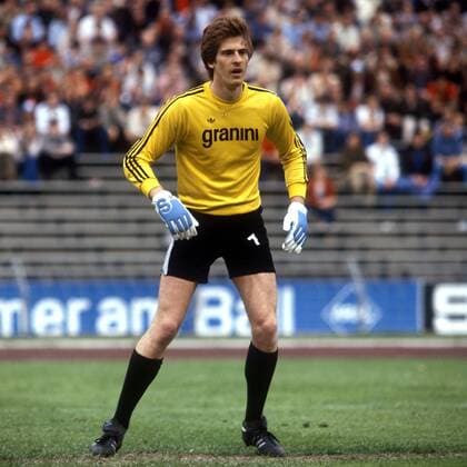 Torwart Uli Stein (Bielefeld) Fußball 1. BL Herren Saison 1978 1979, Arminia Bielefeld, Mfdia Einzelbild Uli, Ulli, Ulrich, Ullrich Gelsenkirchen