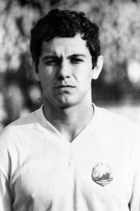 Mircea Lucescu (Rumänien) Fußball Länderspiel Herren Länderspiel 1970, Nationalmannschaft, Nationalteam, Nationaltrikot, Rumänien Porträt Reims