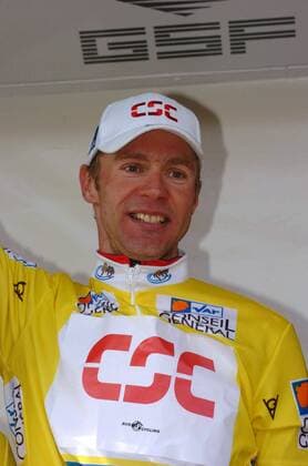 Jens Voigt (Deutschland CSC) - Gesamtsieger der 31. Mittelmeerrundfahrt 2005-  Radsport Herren 31. Mittelmeerrundfahrt 2005, Tour Mediterraneen, Straßenradsport, Straße, Rad Porträt Freude,