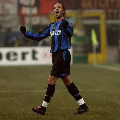 Sinisa Mihajlovic (Inter) - Torjubel -  Fußball Herren Serie A 2004 2005, 1. Italienische Liga, Internazionale Mailand, Vdig Einzelbild Mailand Freude, Begeisterung,