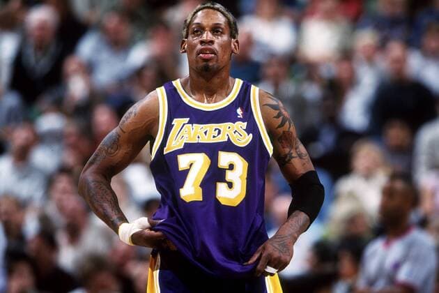 Dennis Rodman (Los Angeles Lakers) - (Icon6002918) Basketball Herren NBA 1998 1999, Vdia Einzelbild EDITORIAL USE ONLY
