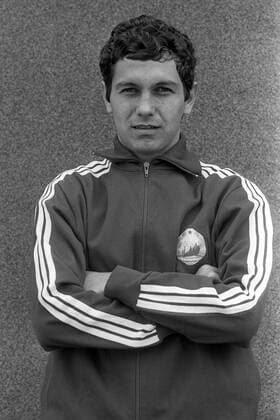 Mircea Lucescu (Rumänien) Fußball Länderspiel Herren Vorstellung, Präsentation, Pressetermin, Porträttermin 1970, Nationalmannschaft, Nationalteam Porträt