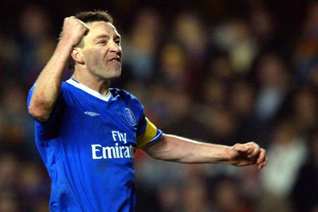 John Terry (Chelsea) - Torjubel -  Fußball EC 1 Herren Champions League 2004 2005, Chelsea FC London Einzelbild London Begeisterung, Freude,