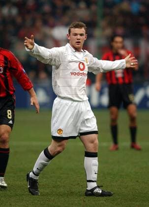Wayne Rooney (Manchester United) unzufrieden Fußball EC 1 Herren Champions League 2004 2005, Manchester United, ManU, Vdig Einzelbild Mailand