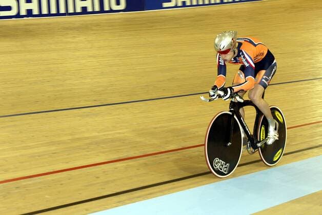 Theo Bos (Niederlande Rabobank) - (Icon4350047) Radsport WM Herren UCI Bahnrad Weltmeisterschaft 2005, Bahnradsport, Rad, Bahn, Einzelbild Los Angeles, L.A., LA, L A EDITORIAL USE ONLY
