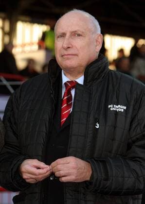 Präsident Dieter Krein (Cottbus) Fußball 2. BL Herren Saison 2004 2005, FC Energie Cottbus, Vdig Einzelbild Aue