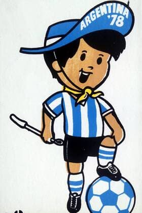 Gauchito - Maskottchen der Weltmeisterschaft 1978: Argentina 78 Fußball WM Herren Weltmeisterschaft 1978, Einzelbild Buenos Aires