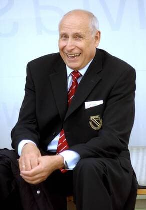 Präsident Dieter Krein (Cottbus) Fußball 2. BL Herren Saison 2004 2005, FC Energie Cottbus Einzelbild Erfurt Freude