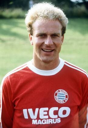 Karl Heinz Rummenigge (FC Bayern München) Fußball 1. BL Herren Saison 1983 1984, Vorstellung, Präsentation, Pressetermin, Porträttermin, Porträt München
