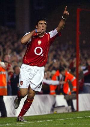 Jose Antonio Reyes (Arsenal) - Torjubel -  Fußball Herren English Premier League 2004 2005, 1. Englische Liga, Arsenal FC London - Tottenham Hotspurs 1:0 Einzelbild London Freude