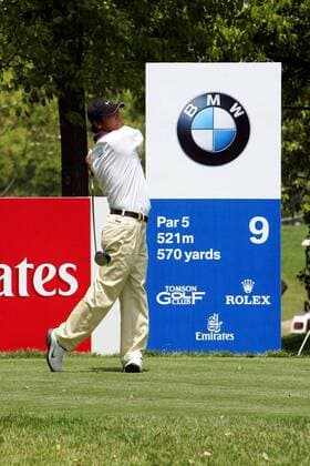 Zhang Lianwei (China) - Abschlag -  Golf Herren BMW Asian Open 2005, PGA European Tour, Golfen Einzelbild IMCp04631519 Shanghai