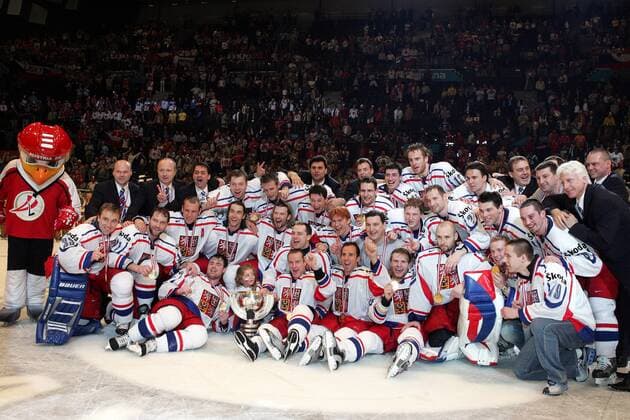 Tschechien ist Weltmeister 2005 -  Eishockey WM Herren IIHF Weltmeisterschaft 2005, Länderspiel, Nationalmannschaft, Nationalteam, Nationaltrikot, Totale Wien Begeisterung, Freude,