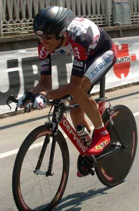 Ivan Basso (Italien CSC) -  Radsport Herren 88. Giro dItalia, d Italia 2005, ProTour, Straße, Rad, Straßenradsport, Zeitfahren, Einzelzeitfahren Einzelbild 18. Etappe: Chieri - Torino, Turin