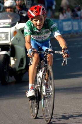 Jose Rujano Guillen (Venezuela Selle Italia Colombia) -  Radsport Herren 88. Giro d Italia 2005, dItalia, Straßenradsport, Straße, Rad, ProTour, Einzelbild 19. Etappe: Savigliano - Sestriere