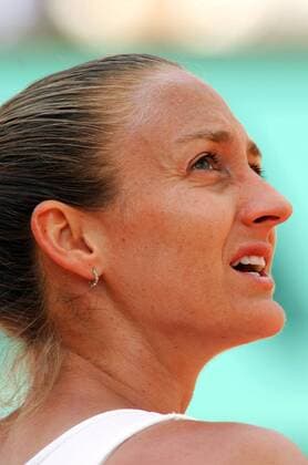 Mary Pierce (Frankreich) Tennis Damen French Open 2005, Grand Slam, WTA Tour, Viertelfinale Porträt pan9607 Paris, Roland Garros  