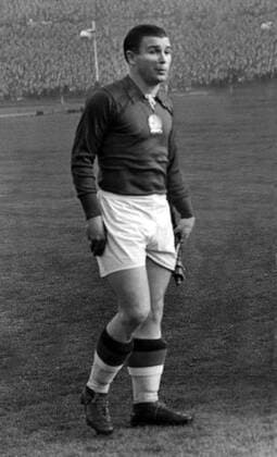 Ferenc Puskas (Ungarn) -  Fußball Länderspiel Herren Länderspiel 1953, Nationalmannschaft, Nationalteam, Nationaltrikot Einzelbild London