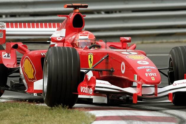 Michael Schumacher (Deutschland Ferrari) in seinem Boliden Motorsport Grand Prix Herren Großer Preis von Kanada 2005, Formel 1 Weltmeisterschaft, F1, F, GP, WM, Freies Training Einzelbild Montreal