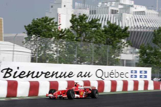 Michael Schumacher (Deutschland Ferrari) in seinem Boliden Motorsport Grand Prix Herren Großer Preis von Kanada 2005, Formel 1 Weltmeisterschaft, F1, F, GP, WM Totale Montreal