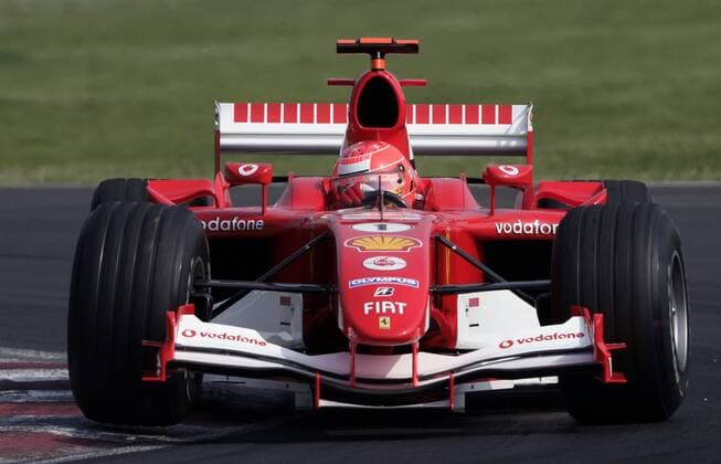 Michael Schumacher (Deutschland Ferrari) in seinem Boliden Motorsport Grand Prix Herren Großer Preis von Kanada 2005, Formel 1 Weltmeisterschaft, F1, F, GP, WM, Qualifying Einzelbild Montreal