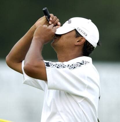 Michael Campbell (Neuseeland), Sieger der US Open 2005, fassungslos - (Icon7170028) Golf Herren US Open 2005, PGA Tour, Golfen Einzelbild Pinehurst Glück, Freude, EDITORIAL USE ONLY