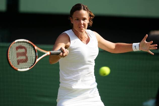 Lindsay Davenport (USA) - Vorhand Tennis Damen All England Championships 2005, WTA Tour, Grand Slam Einzelbild Wimbledon London Dynamik,