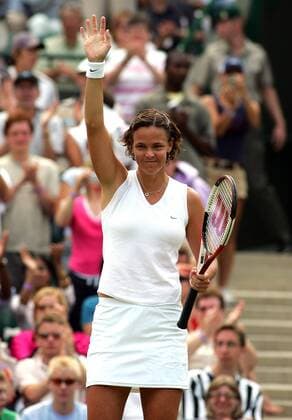 Lindsay Davenport (USA) bedankt sich bei den Anhängern Tennis Damen All England Championships 2005, WTA Tour, Grand Slam Einzelbild Wimbledon London Freude,