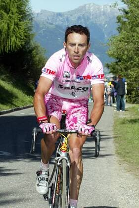 Gilberto Simoni (Italien Saeco) -  Radsport Herren Giro d Italia 2003, dItalia, Straßenradsport, Straße, Rad Einzelbild Aufnahmedatum geschätzt