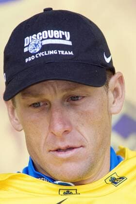 Lance Armstrong (USA Discovery Channel) im Gelben Trikot Radsport Herren Tour de France 2005, ProTour, Straßenradsport, Straße, Rad Porträt 7. Etappe: Luneville - Karlsruhe