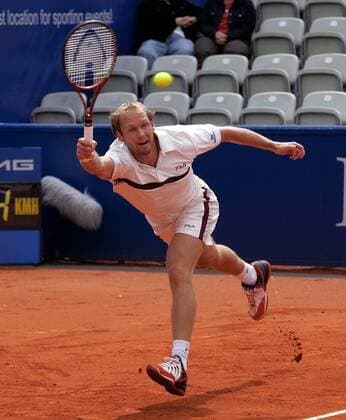 Rainer Schüttler (Deutschland) - Vorhand Tennis Herren Mercedes Cup 2005, Weißenhof, ATP Tour, Vdig Einzelbild Weissenhof Stuttgart Dynamik,