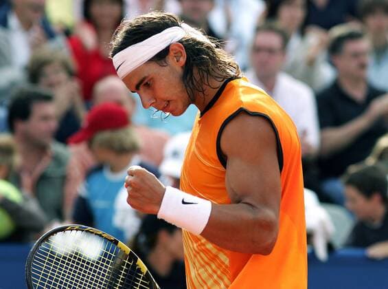 Rafael Nadal (Spanien) ballt die Faust Tennis Herren Mercerdes Cup 2005, ATP Tour, Weißenhof Einzelbild Weissenhof Stuttgart