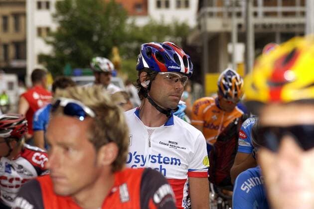 Jan Svorada (Tschechien Ed System ZVVZ, Mitte) Radsport Herren Sachsentour 2005, Straßenradsport, Straße, Rad, Gruppe 1. Etappe: Dresden - Werdau