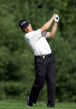 Bernhard Langer (Deutschland) - Drive Golf Herren Deutsche Bank Players Championship of Europe 2005, Open, Golfen Einzelbild Gut Kaden Hamburg