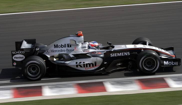 Kimi Räikkönen (Finnland McLaren Mercedes) in seinem Boliden Motorsport Grand Prix Herren Großer Preis von Ungarn 2005, Formel 1 Weltmeisterschaft, F1, F, GP, WM, Qualifying Einzelbild Hungaroring Budapest