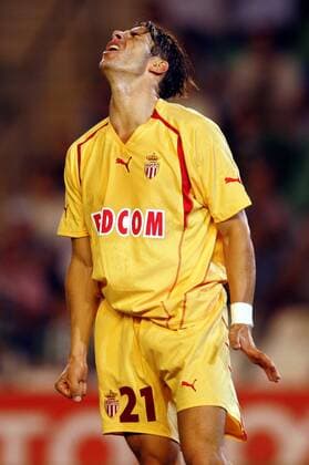 Camel Meriem (Monaco) enttäuscht Fußball EC 1 Herren Champions League Qualifikation 2005 2006, AS Monaco Einzelbild pan10425 Sevilla Enttäuschung,  