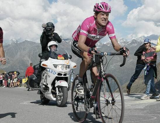Jan Ullrich (Deutschland T Mobile) kämpft am Anstieg Radsport Herren Deutschland Tour 2005, Straßenradsport, Straße, Rad, Deutschlandtour, Rundfahrt, ProTour Gruppe 4. Etappe Kufstein - Sölden Anstrengung