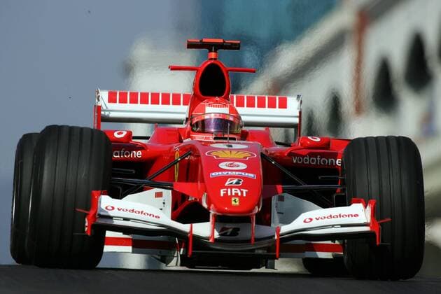 Michael Schumacher (Deutschland Ferrari) in seinem Boliden Motorsport Grand Prix Herren Großer Preis der Türkei 2005, Formel 1 Weltmeisterschaft, F1, F, GP, WM, Qualifying Einzelbild Istanbul