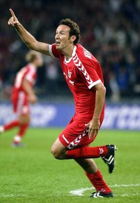 Tiago Bernardi (Thun) - Torjubel Fußball EC 1 Herren Champions League Qualifikation 2005 2006, FC Thun, Super, Nationalliga A, NLA, 1. Schweizer Liga, Einzelbild Bern Freude,