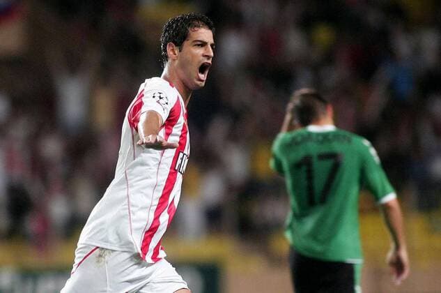 Gerard Lopez Segu (Monaco) - Torjubel Fußball EC 1 Herren Champions League Qualifikation 2005 2006, AS Monaco - Betis Sevilla 2:2 Einzelbild pan10578 Monte Carlo Freude, Begeisterung,  