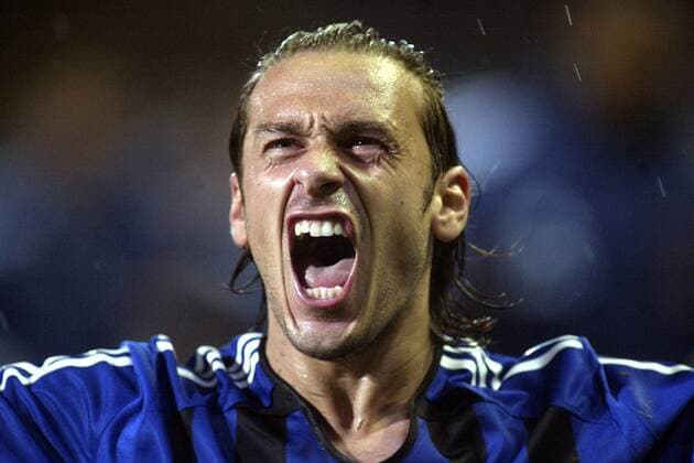 Torschütze Bosko Balaban (FC Brügge) jubelt -  Fußball Herren Champions League Qualifikation, 2005 2006, Jupiler League, 1. Belgische Liga, Club Brügge KV, Vdig Einzelbild Brügge Begeisterung, Freude,