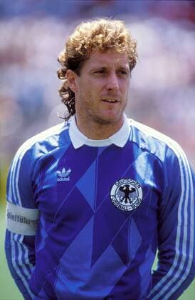 Torwart Harald Schumacher (BR Deutschland) während der Nationalhymne Fußball WM Herren Weltmeisterschaft 1986, Nationalmannschaft, Nationalteam, Nationaltrikot, Länderspiel, Gruppe E, BRD Porträt Queretao
