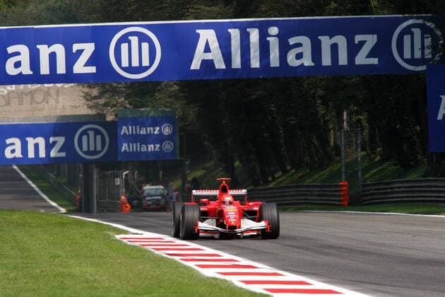 Michael Schumacher (Deutschland Ferrari) in seinem Boliden Motorsport Grand Prix Herren Großer Preis von Italien 2005, Formel 1 Weltmeisterschaft, F1, F, GP, WM, Vdig Einzelbild Monza