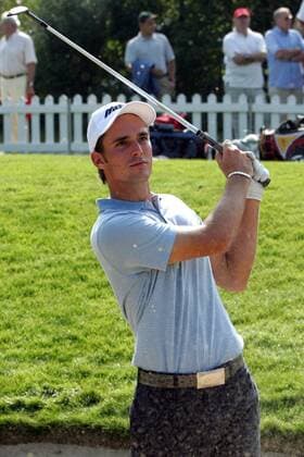 Nicolas Meitinger (Deutschland) - Bunkerspiel Golf Herren Linde German Masters 2005, Golfen, European PGA Tour Einzelbild Gut Lärchenhof Köln Pulheim