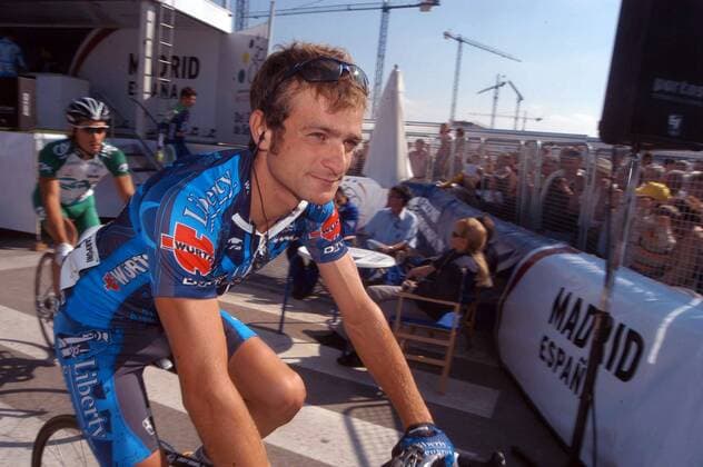 Michele Scarponi (Italien Liberty Seguros) -  Radsport Herren Vuelta A Espana 2005, Spanienrundfahrt, ProTour, Straßenradsport, Straße, Rad Einzelbild 13.Etappe: Burgos - Santuario de la Bien Aparecida