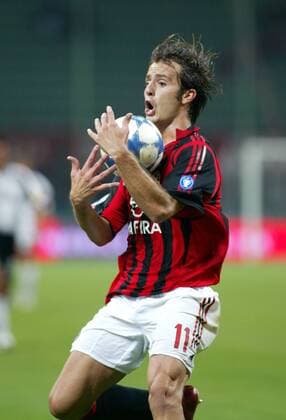 Alberto Gilardino (Milan) im Stile eines Torwarts Fußball Herren Serie A 2005 2006, 1. Italienische Liga, AC Mailand Einzelbild Mailand Dynamik,