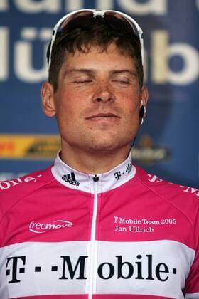 Jan Ullrich (Deutschland T Mobile) schließt zufrieden die Augen Radsport Herren Rund um Nürnberg 2005, Straßenradsport, Straße, Rad Porträt Nürnberg