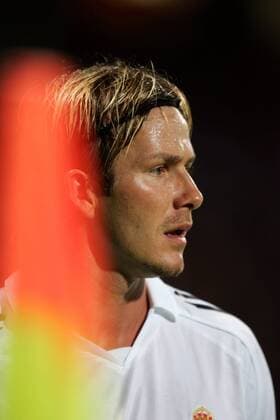 David Beckham (Real Madrid) Fußball EC 1 Herren Champions League 2005 2006, Real Madrid Porträt pan10788 Lyon  